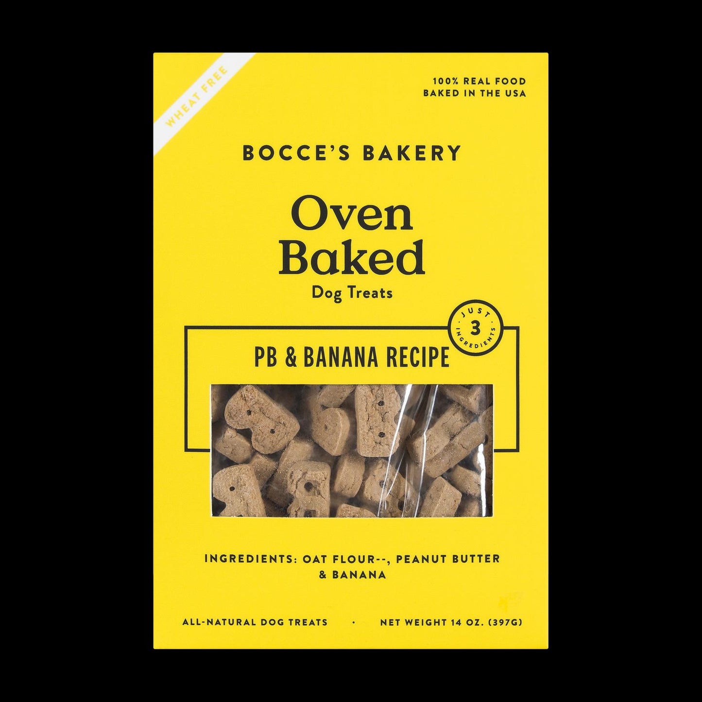 Bocce's Bakery Basic Wheat Free Peanut Butter Banana Treat 14 oz