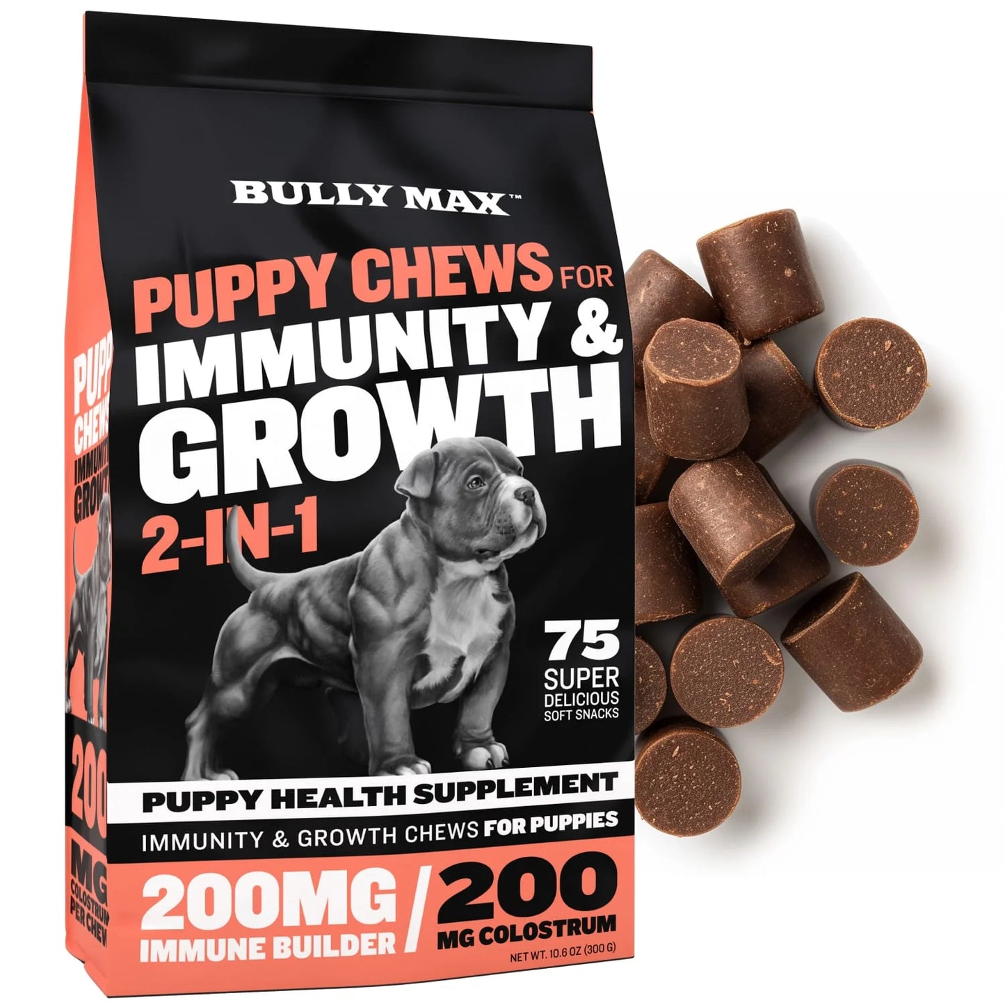 BULLY MAX PUPPY CHEWS FOR IMMUNITY & GROWTH