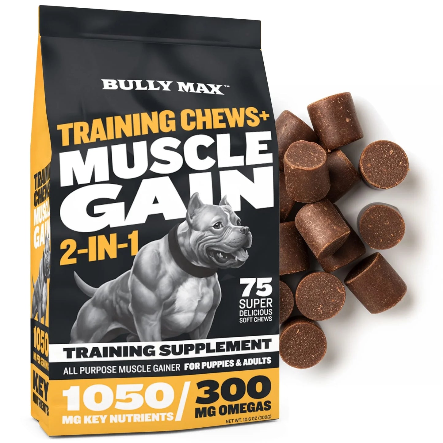 BULLY MAX TRAINING CHEWS FOR MUSCLE GAIN