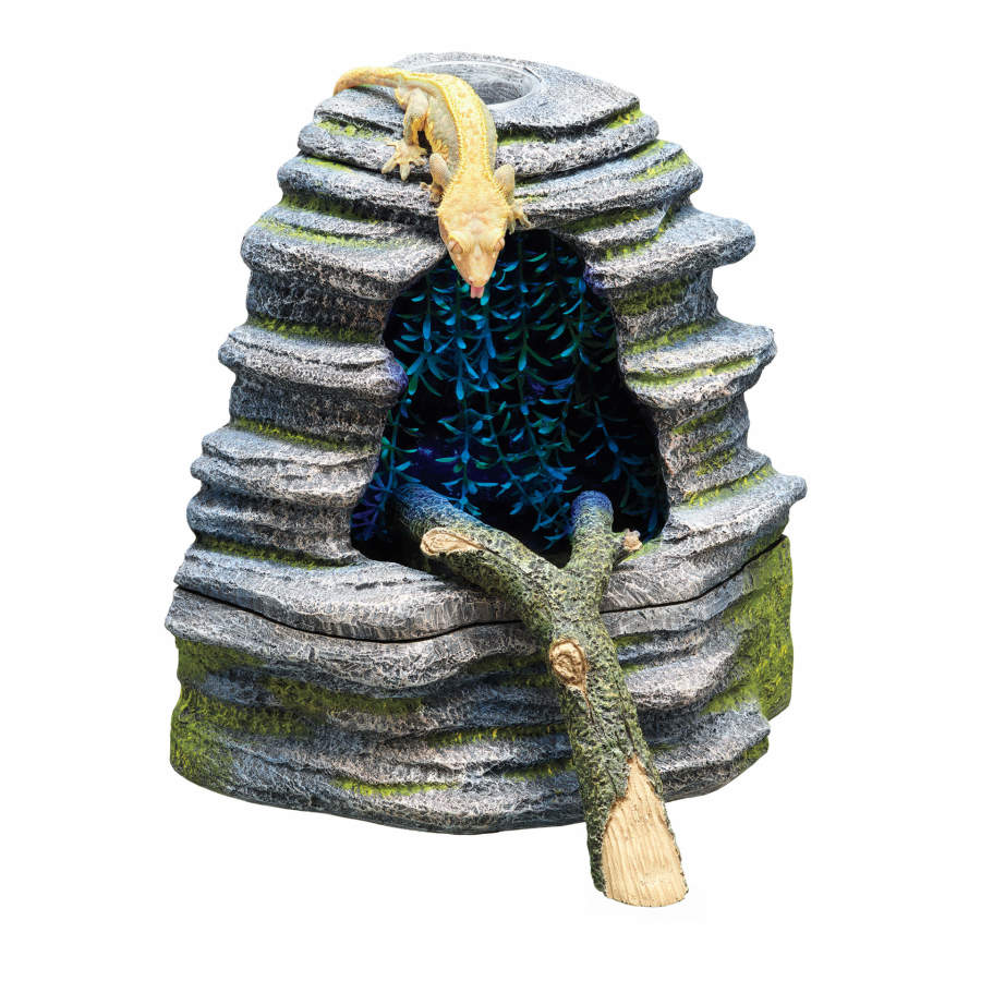 Zilla Spring Cave Décor with Blue LED