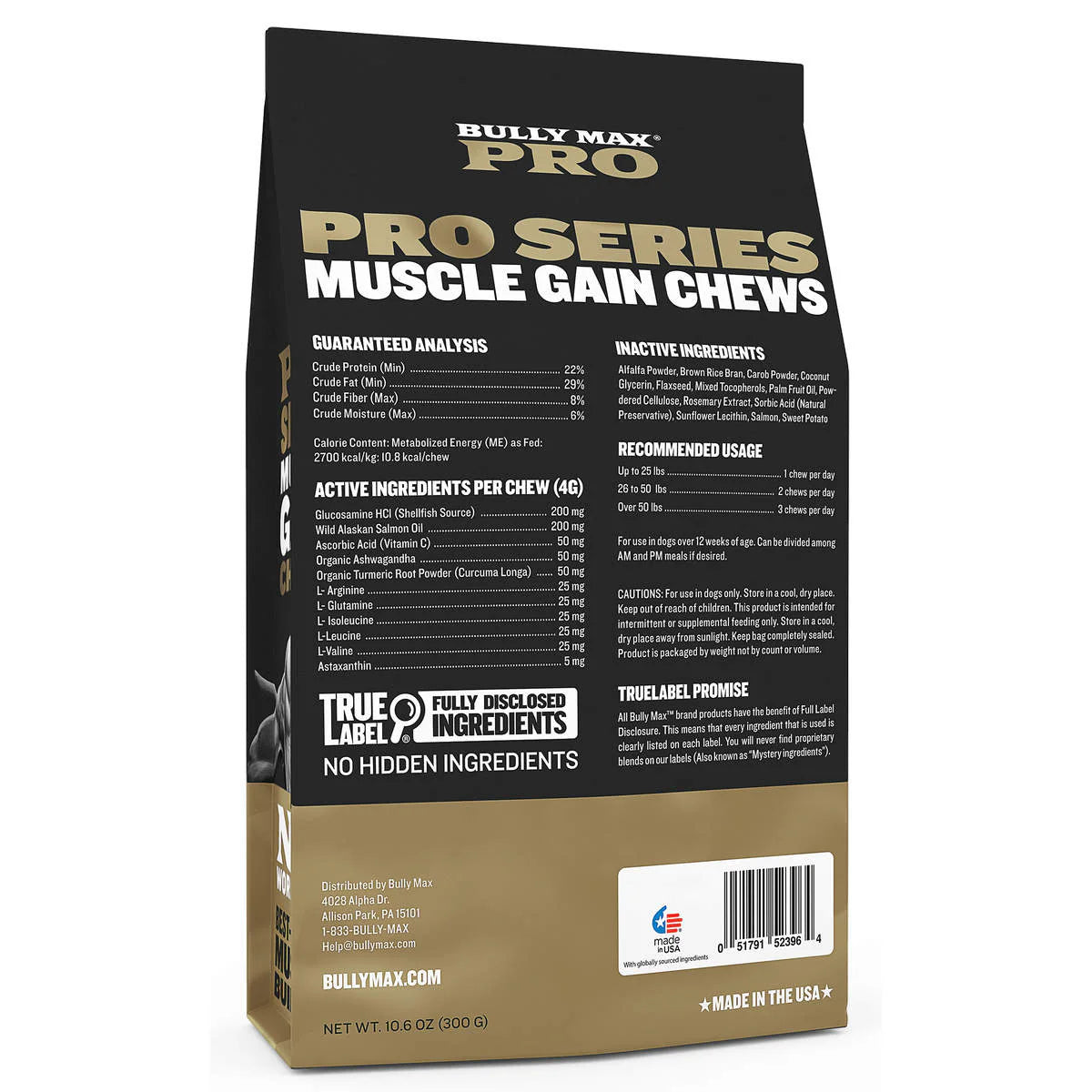 BULLY MAX PRO SERIES POWER CHEWS FOR MUSCLE GAIN