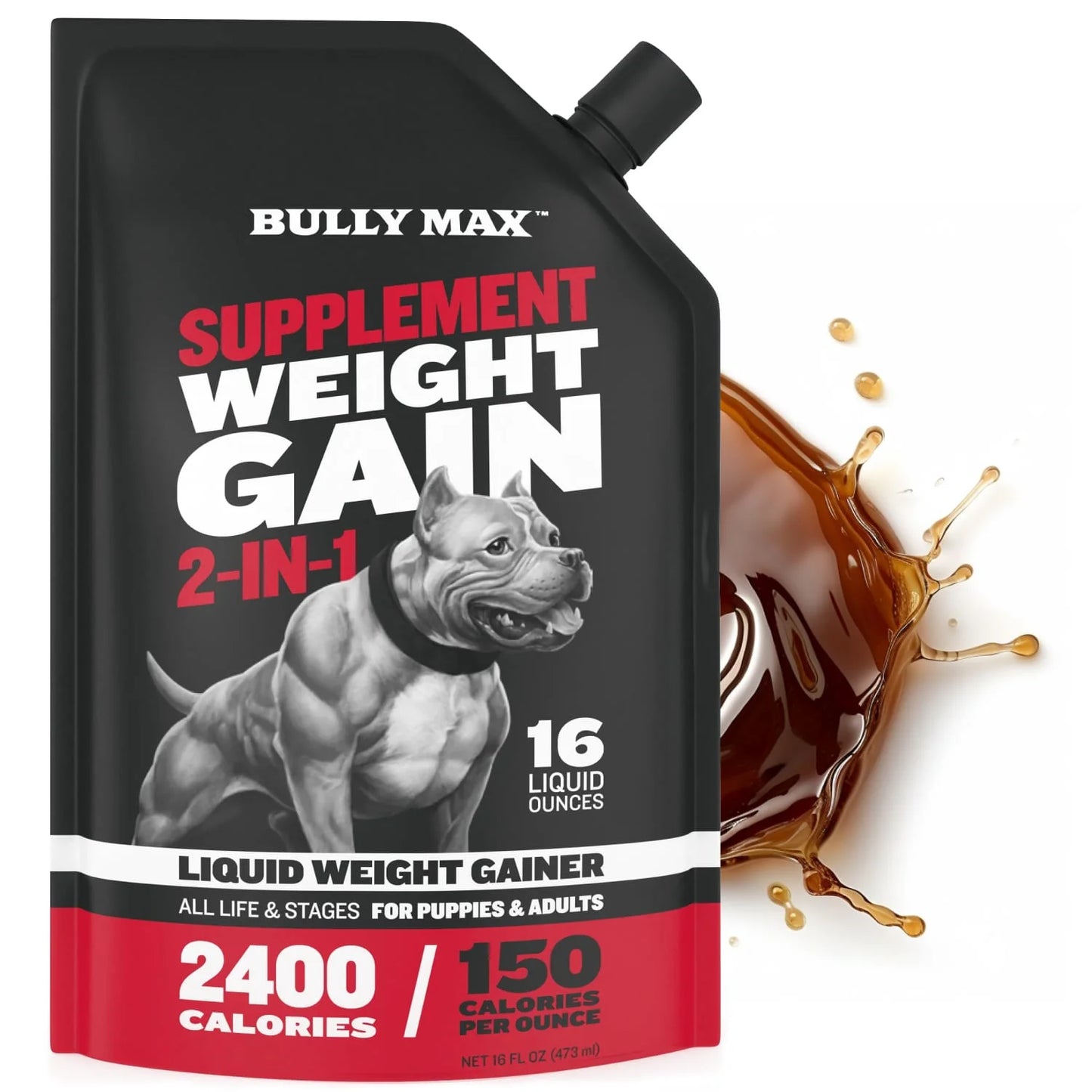 BULLY MAX LIQUID WEIGHT GAIN SUPPLEMENT