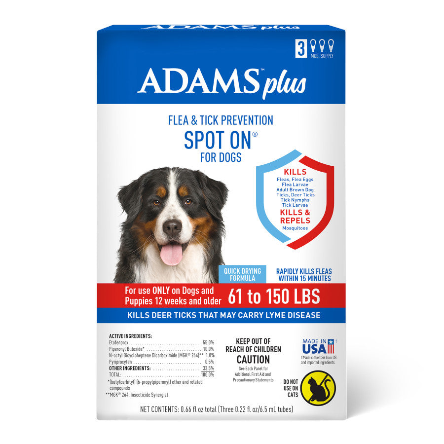 Adams Plus Flea & Tick Prevention Spot On for Dogs
