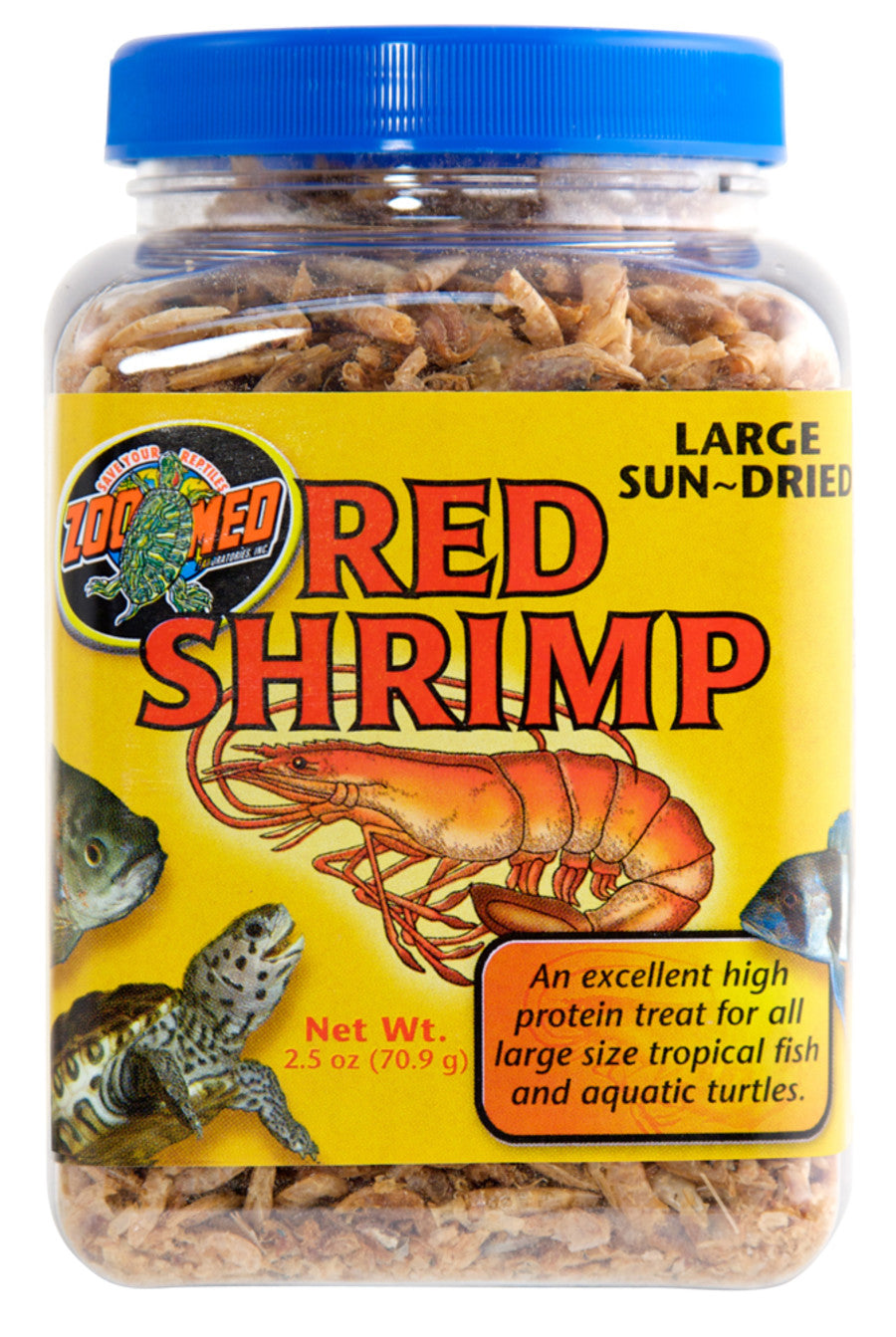 Zoo Med Sun-Dried Large Red Shrimp Reptile Food