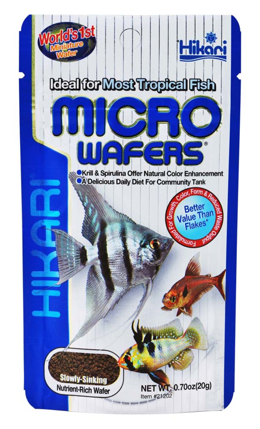 Hikari USA Tropical Micro Wafers Slow Sinking Wafer Fish Food