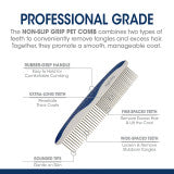 Four Paws Magic Coat Professional Series Non-Slip Grip Pet Comb