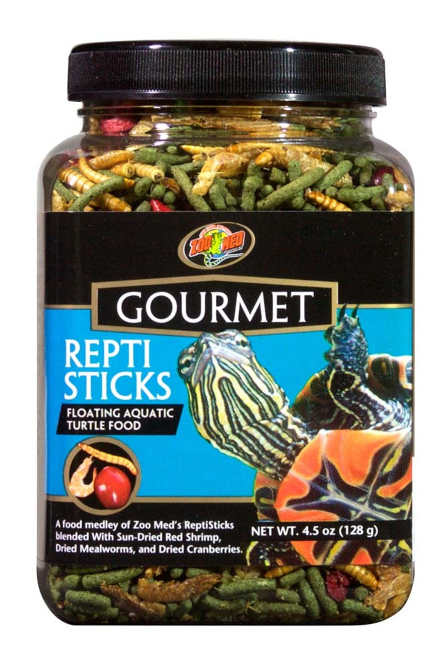 Zoo Med Gourmet Reptisticks Floating Aquatic Turtle Dry Food