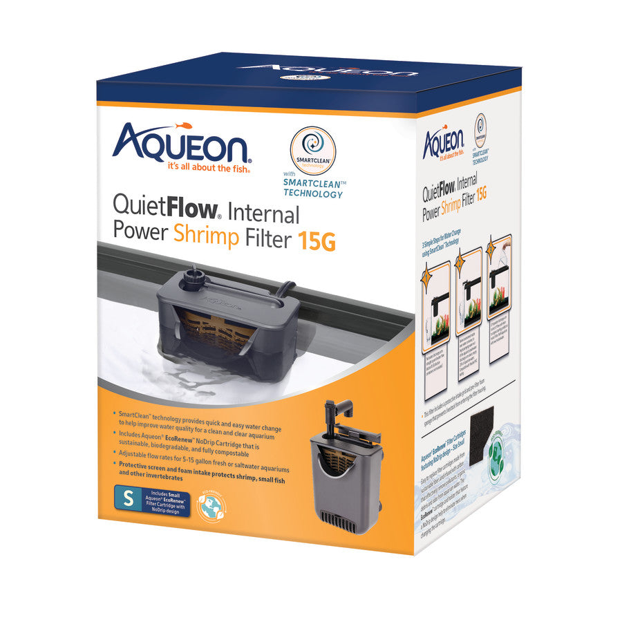 Aqueon QuietFlow® Internal Filter with SmartClean™ Technology
