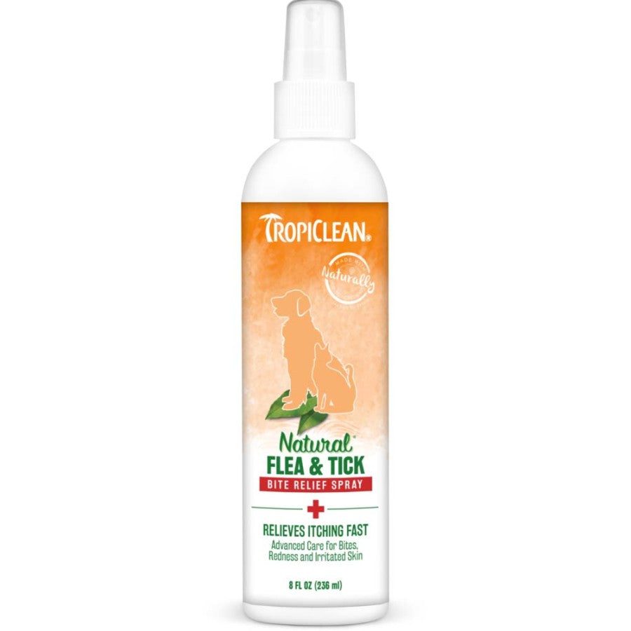 TropiClean Natural Flea & Tick Bite Relief Spray