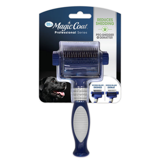 Four Paws Magic Coat® Professional Series Pro-Shedder + Dematter