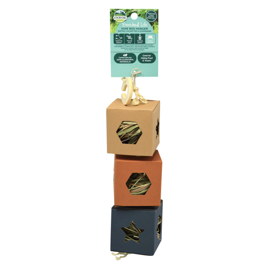 Oxbow Animal Health Enriched Life Hide Box Hanger Small Animal Chew