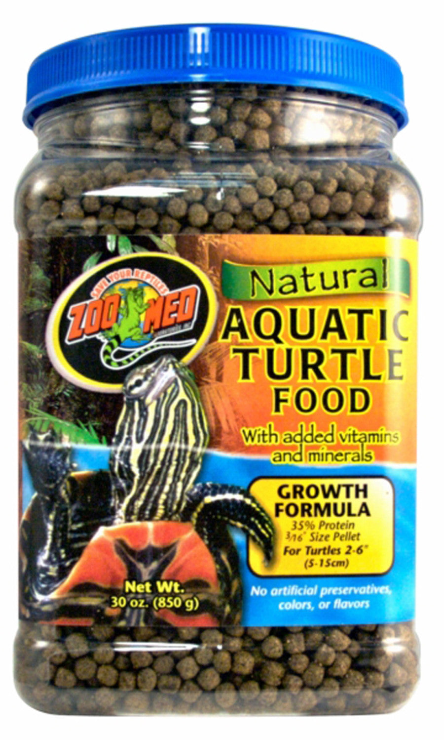 Zoo Med Natural Aquatic Turtle Food Growth Formula Dry Food