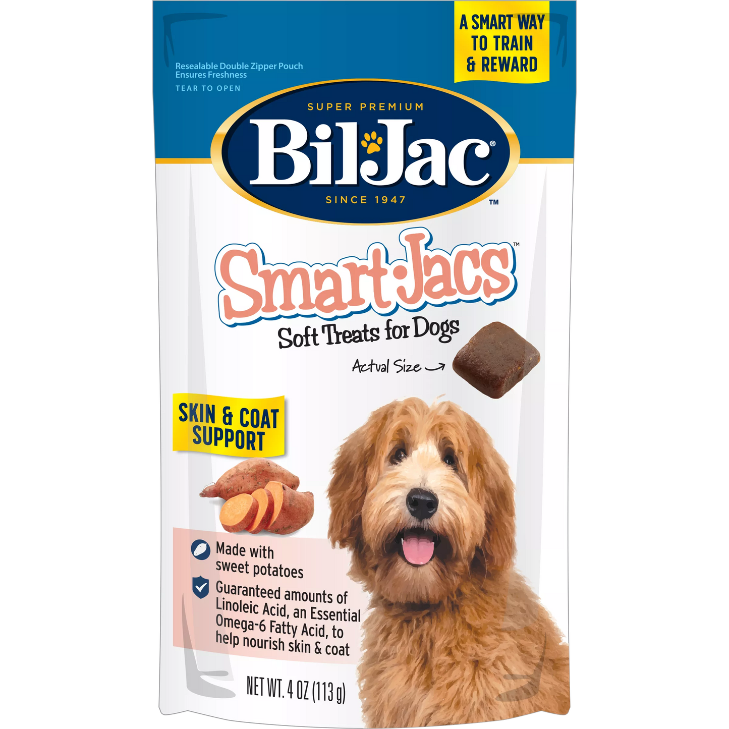 BIL-JAC SMART JACS SKIN & COAT SUPPORT DOG TREATS