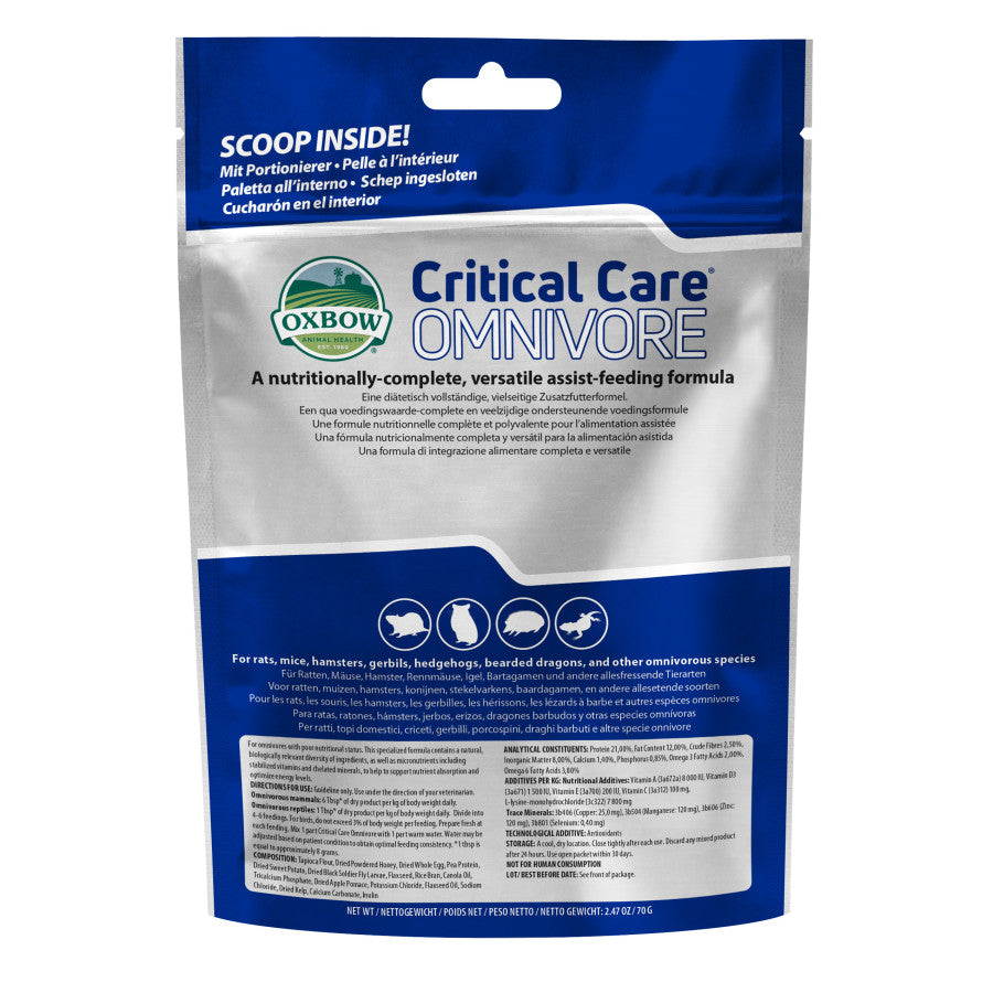 Oxbow Animal Health Critical Care Omnivore Feeding Formula