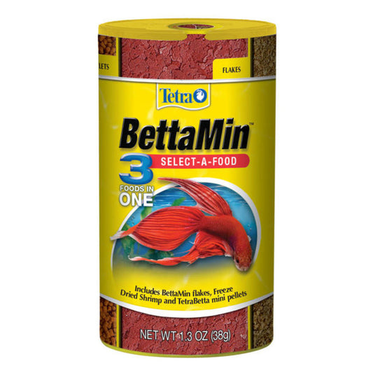 Tetra BettaMin 3-in-1 Select-A-Food Fish Food
