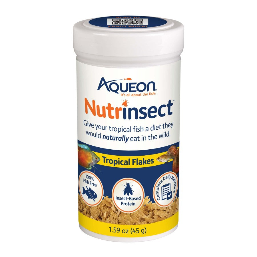 Aqueon Nutrinsect Fish-Free Tropical Fish Food