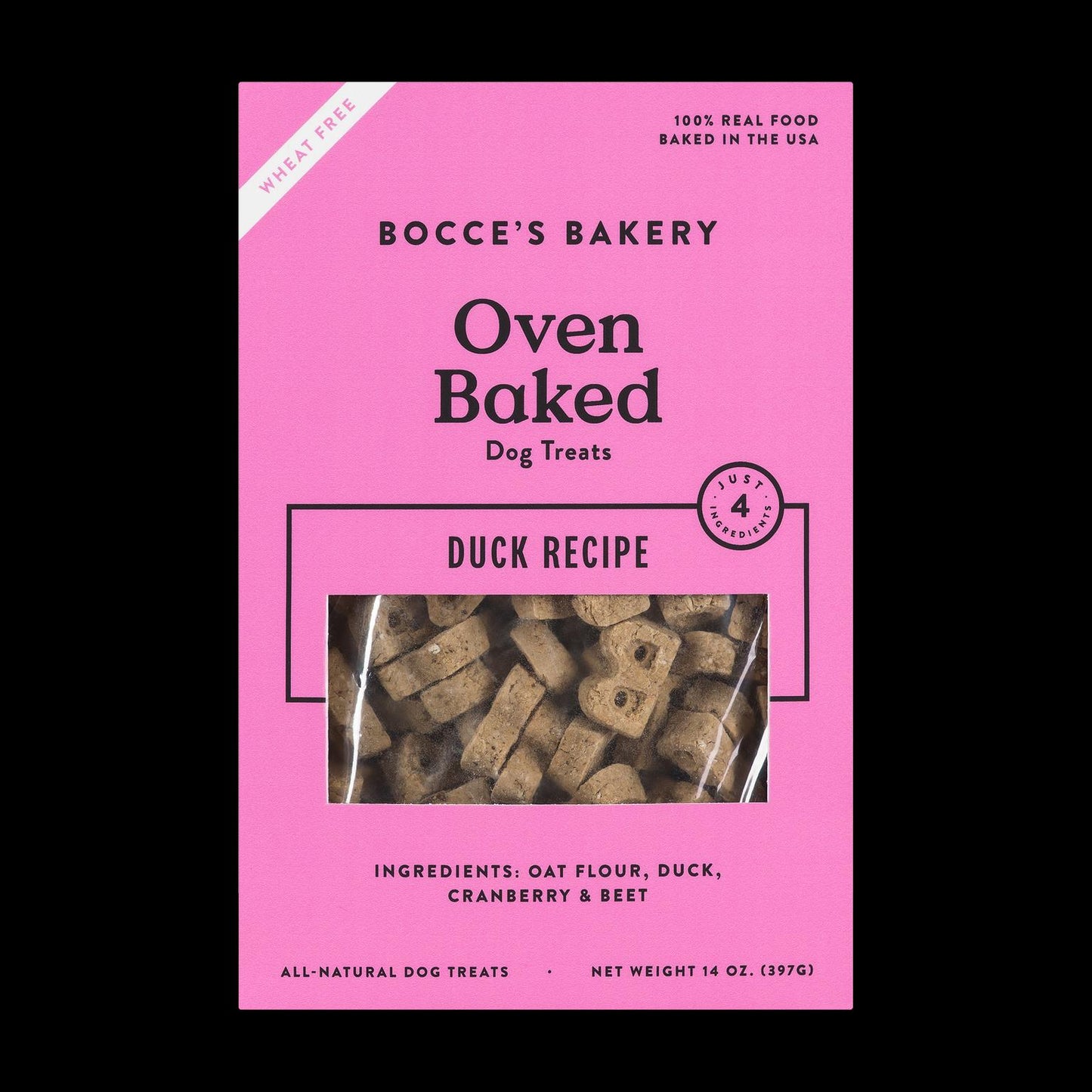 Bocce's Bakery Basic Wheat Free Duck Treat 14 oz