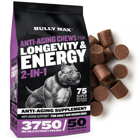 BULLY MAX ANTI-AGING CHEWS FOR LONGEVITY & ENERGY