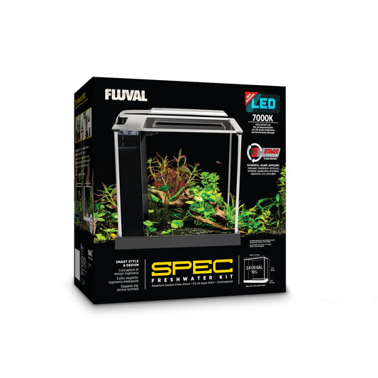 Fluval Spec Aquarium Kit - Black - 10 L (2.6 US gal)