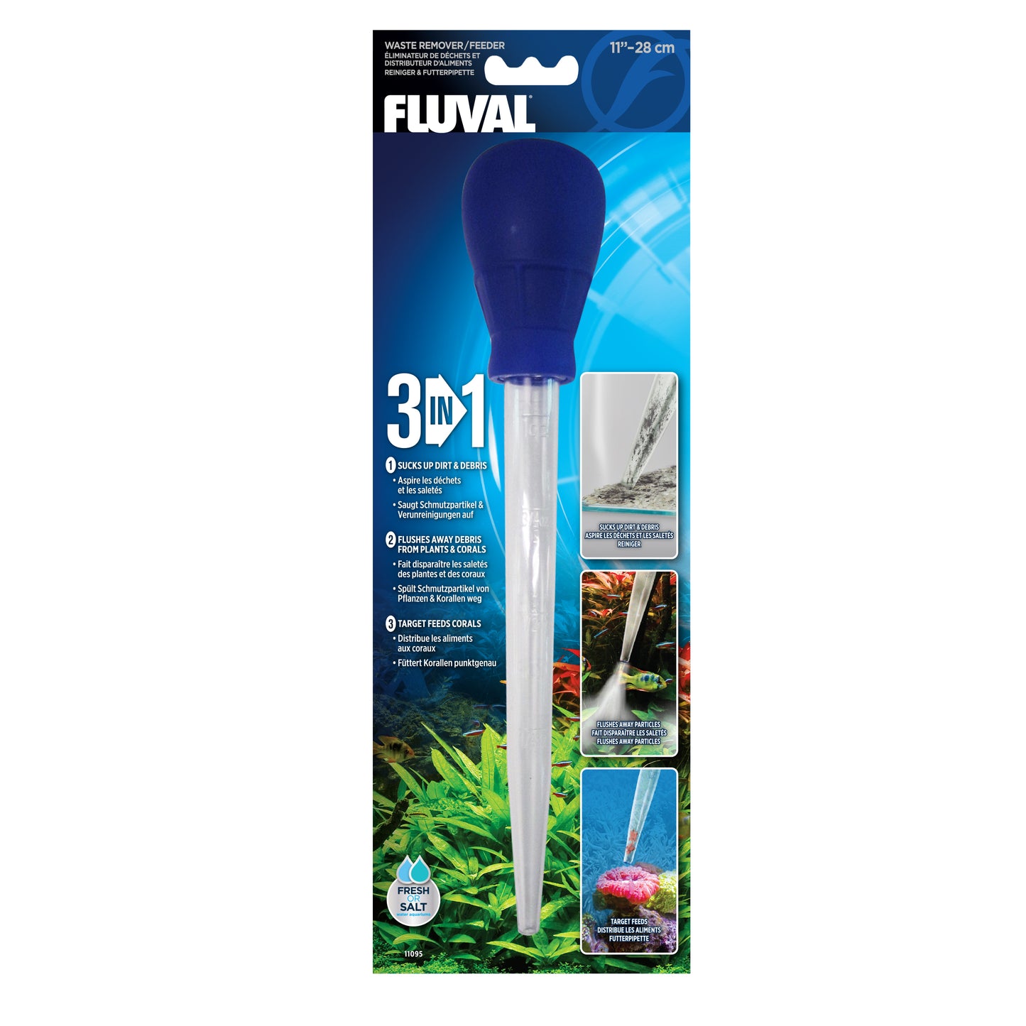 Fluval 3-in-1 Waste Remover/ Feeder