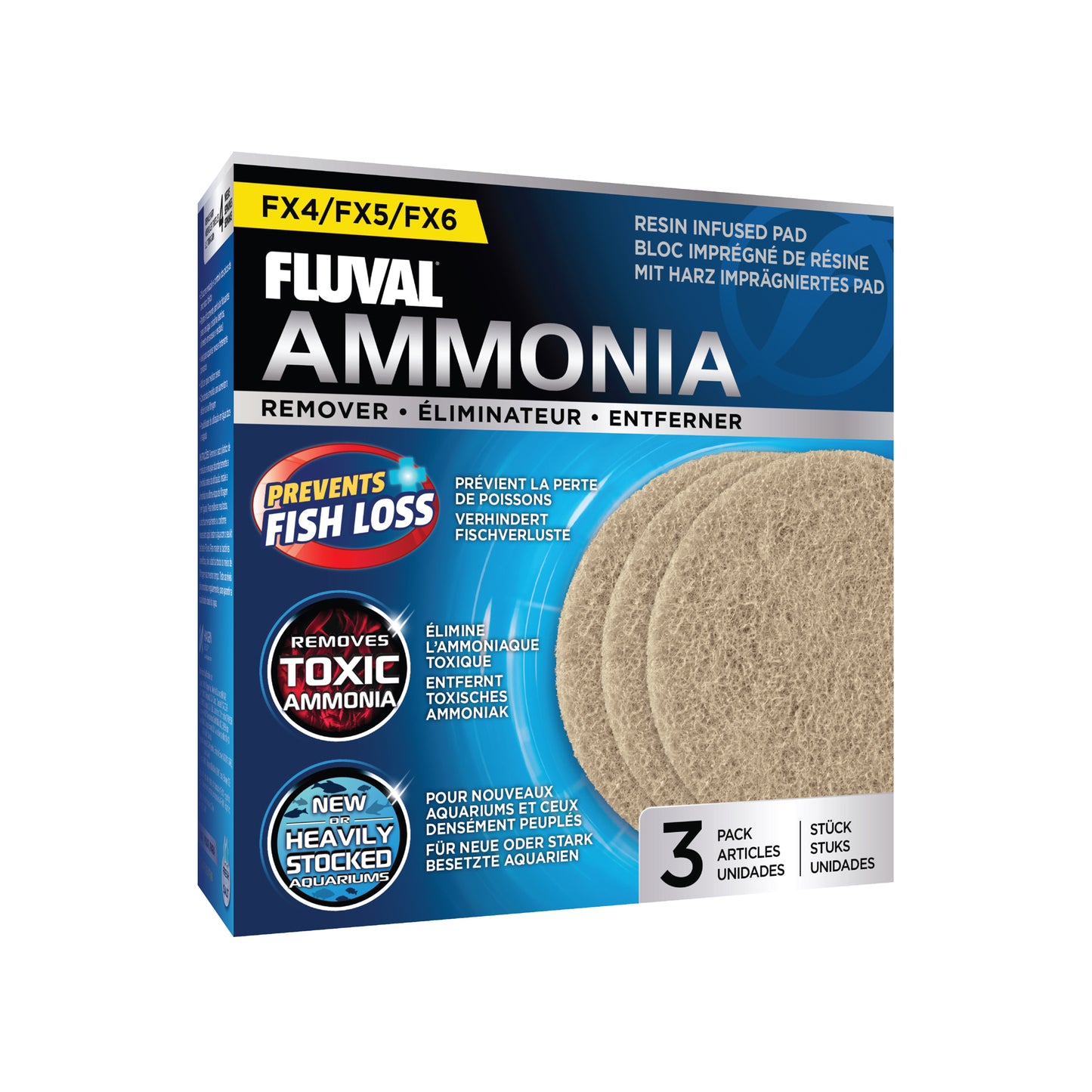 Fluval FX4/FX5/FX6 Ammonia Remover - 3 pack