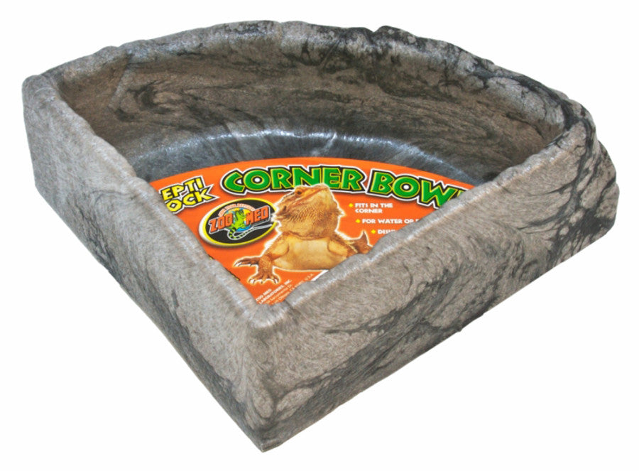 Zoo Med Repti Rock Corner Bowl Water Dish (Assorted)