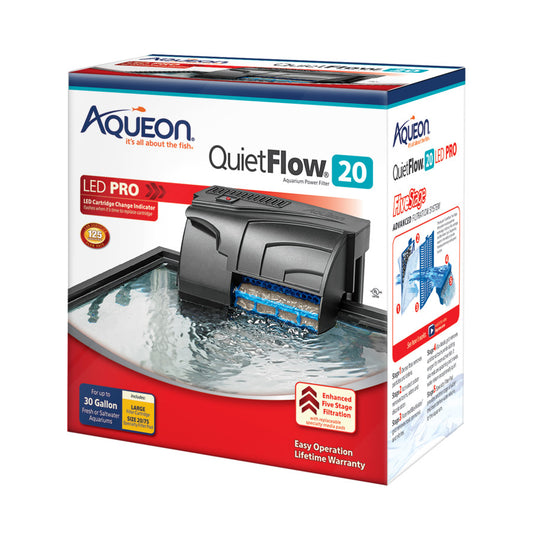 Aqueon QuietFlow LED PRO Aquarium Power Filter