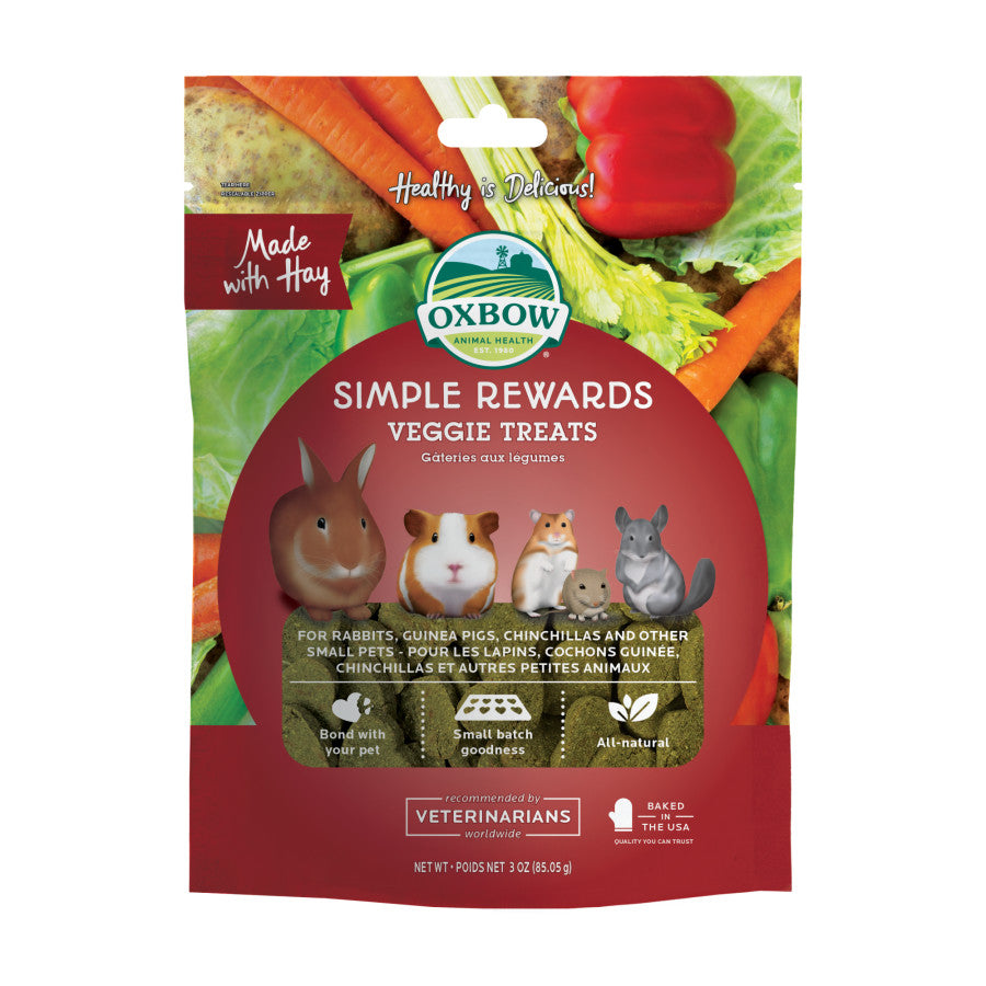 Oxbow Animal Health Simple Rewards Veggie Small Animal Treats