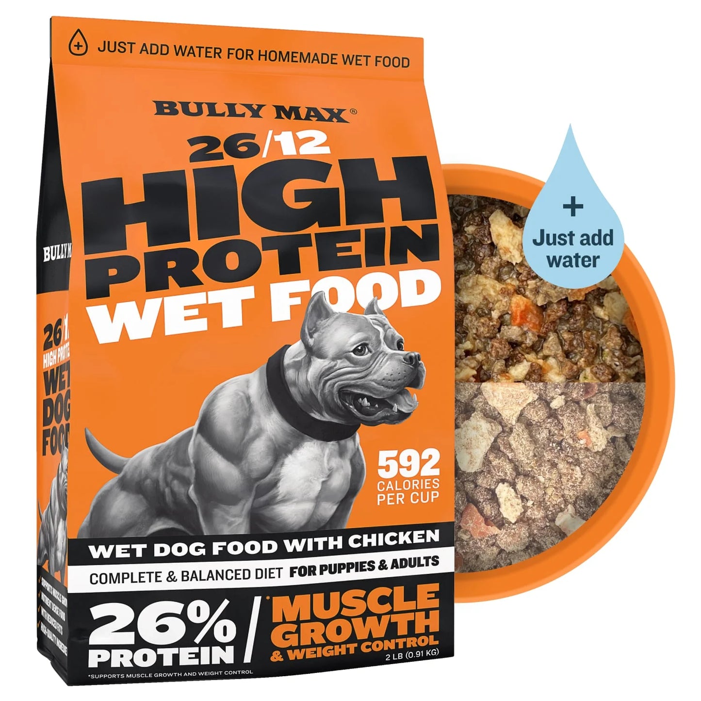 BULLY MAX 26/12 HIGH PROTEIN WET DOG FOOD