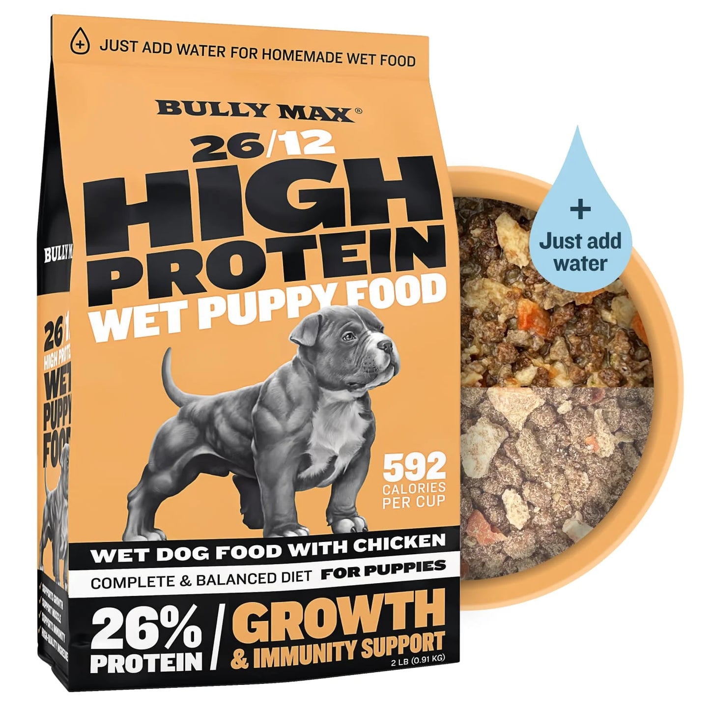 BULLY MAX 26/12 HIGH PROTEIN WET PUPPY FOOD