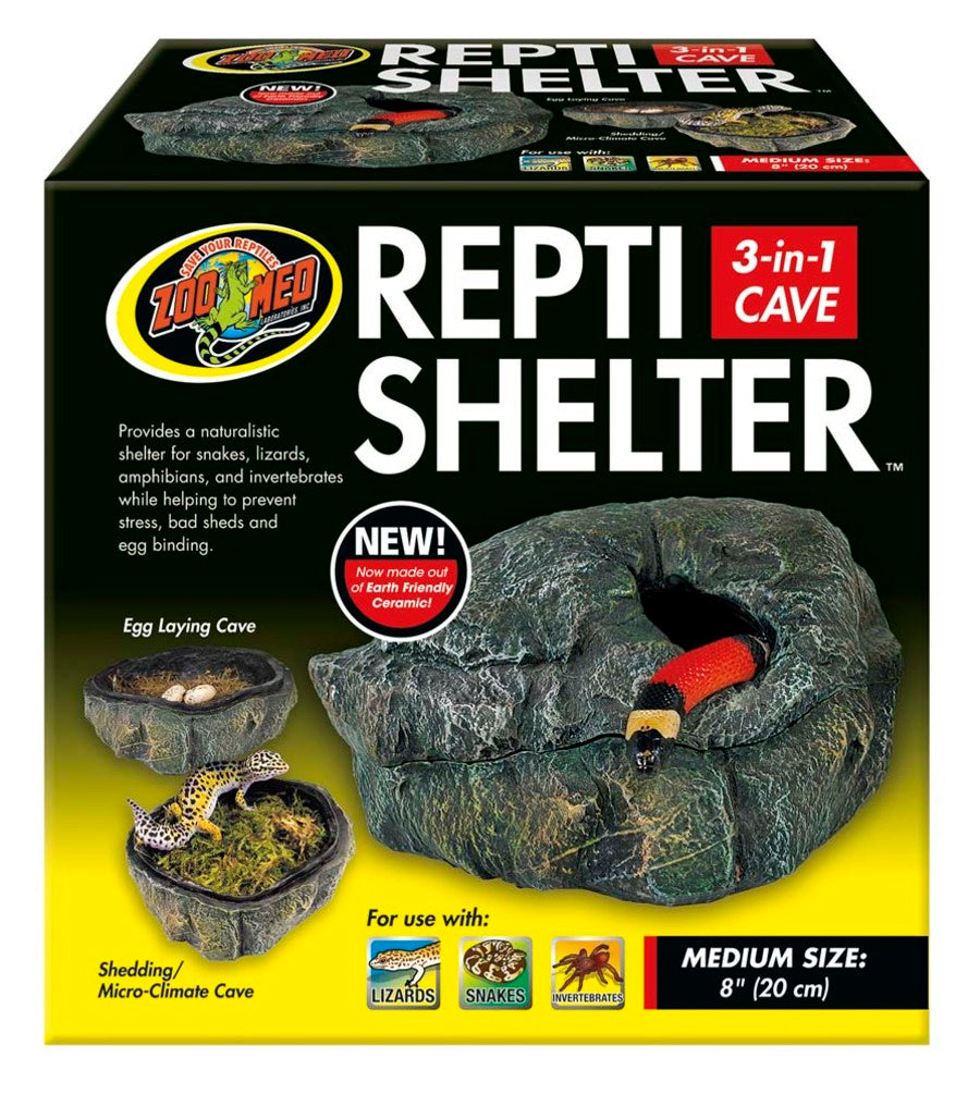 Zoo Med Repti Shelter 3-in-1 Cave Terrarium Hideaway