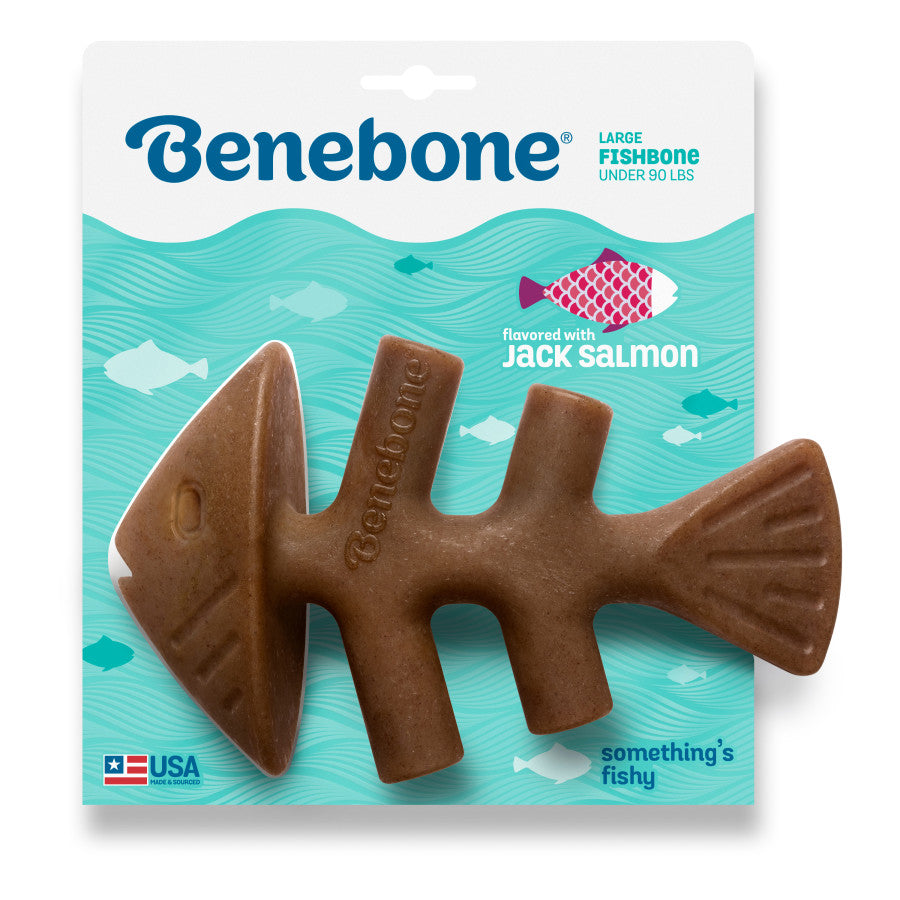 Benebone Fishbone Dog Chew Toy