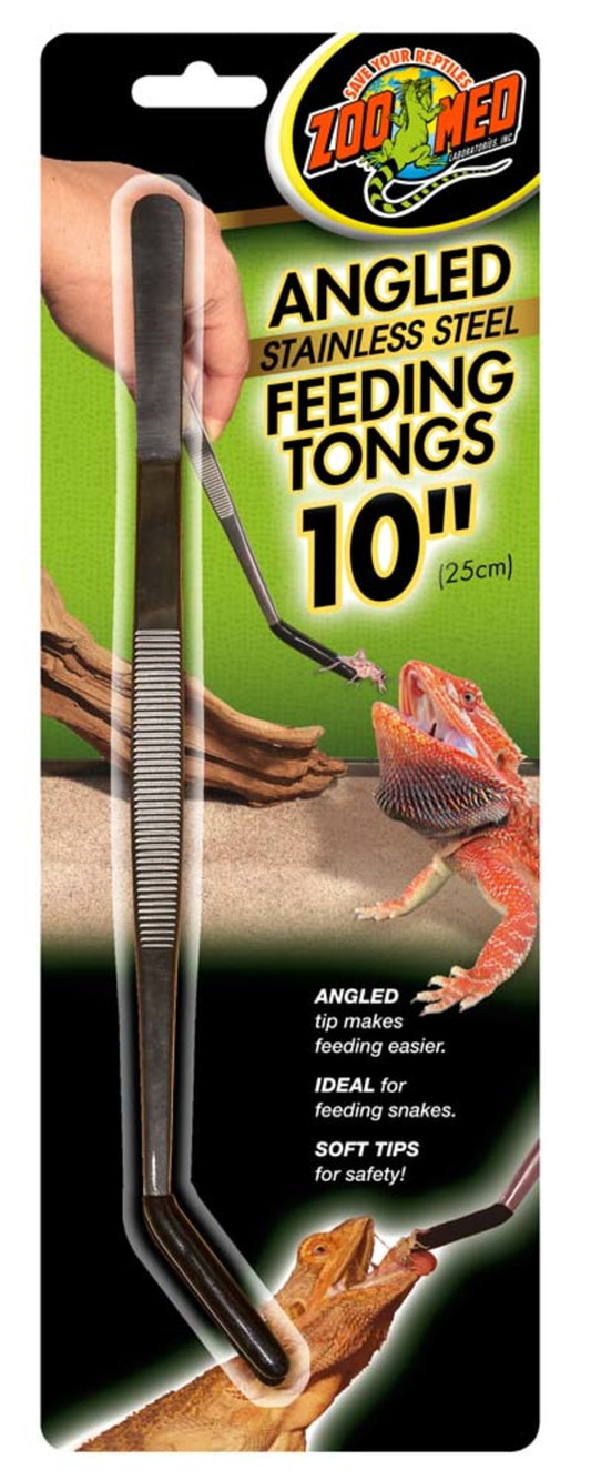 Zoo Med Angled Stainless Steel Feeding Tong