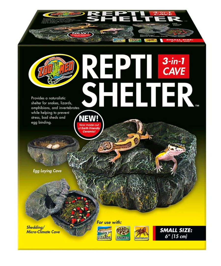 Zoo Med Repti Shelter 3-in-1 Cave Terrarium Hideaway