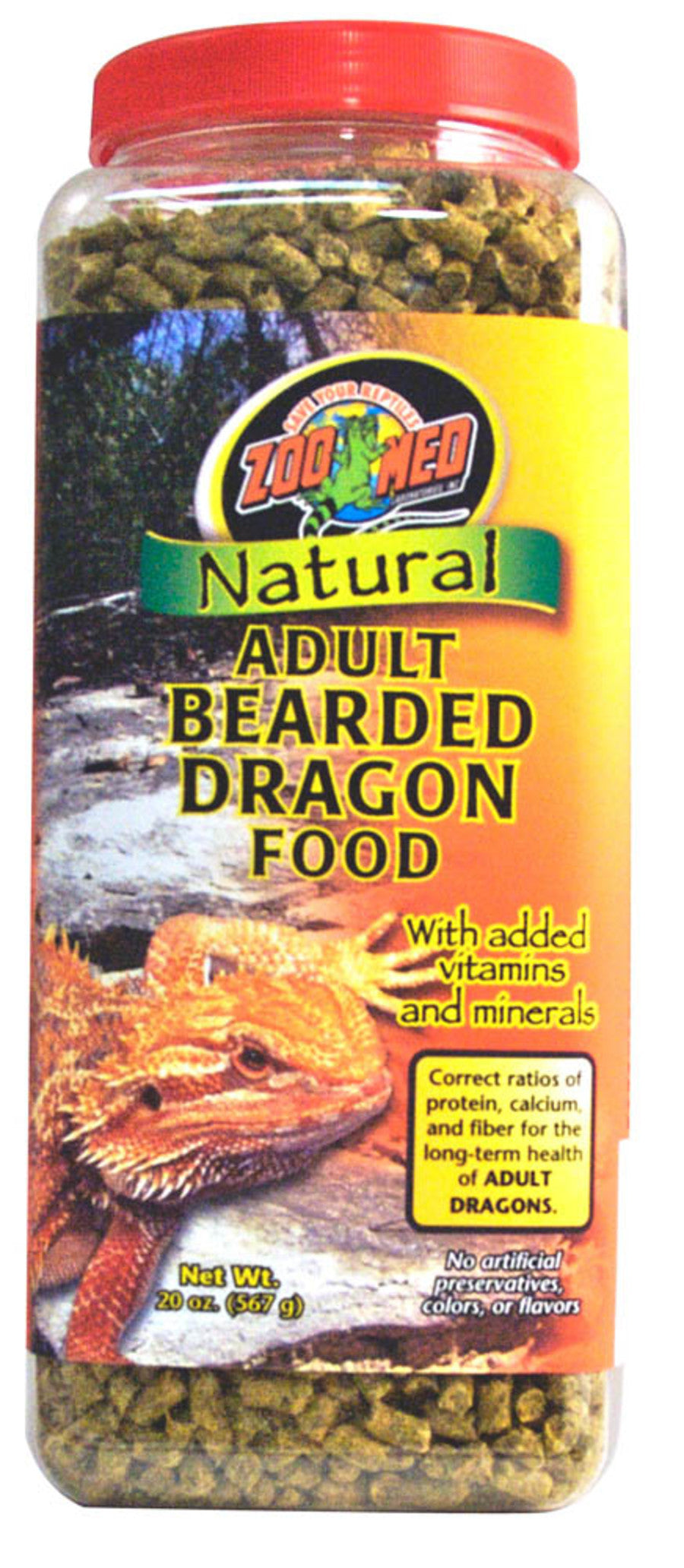 Zoo Med Natural Adult Bearded Dragon Dry Food