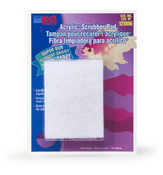 Lee's Aquarium & Pet Products Scrubber Pad for Acrylic Aquariums