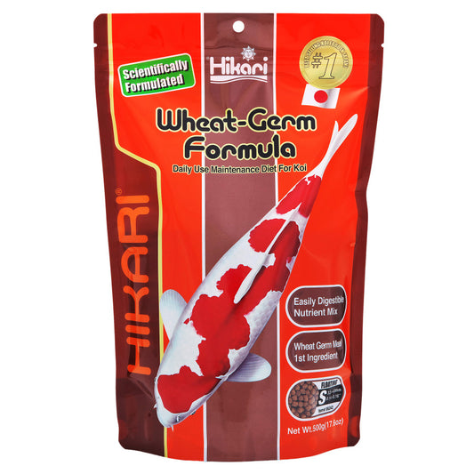 Hikari USA Wheat-Germ Floating Pellet Fish Food for Koi, Goldfish and Other Pond Fishes