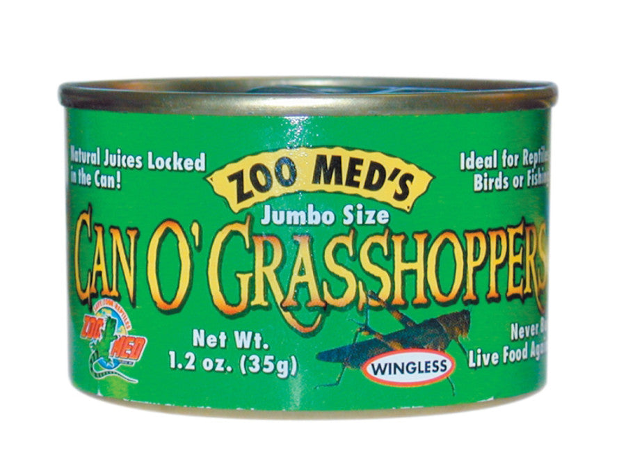 Zoo Med Can O' Grasshoppers Reptile Wet Food