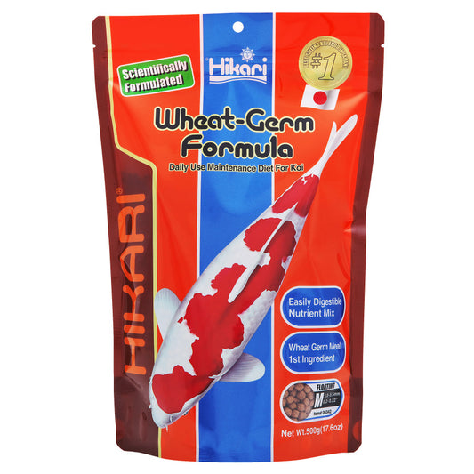 Hikari USA Wheat-Germ Floating Pellet Fish Food for Koi, Goldfish and Other Pond Fishes