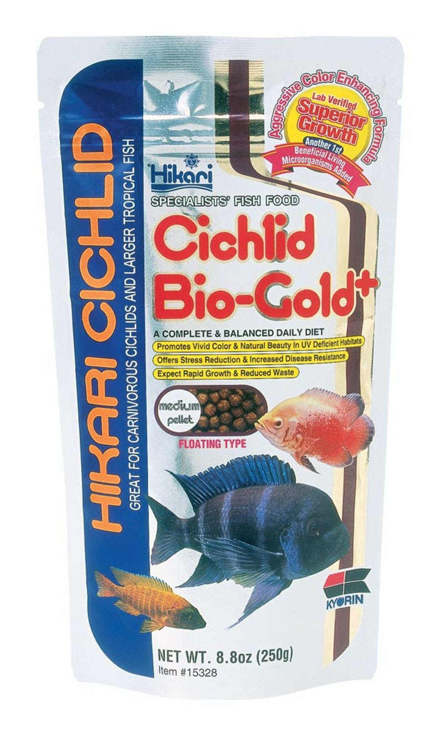 Hikari USA Cichlid BioGold+ Pellet Fish Food