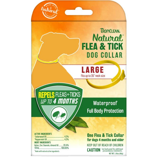 TropiClean Natural Flea & Tick Repellent Dog Collar