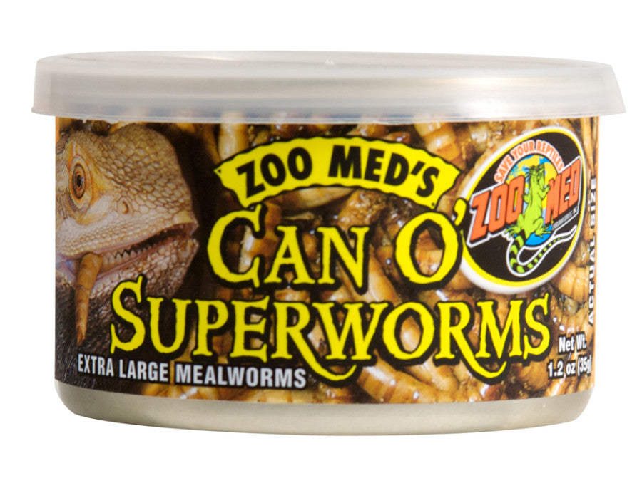 Zoo Med Can O' Superworms Reptile Wet Food