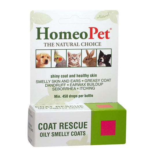 HomeoPet Coat Rescue Oily Smelly Coats