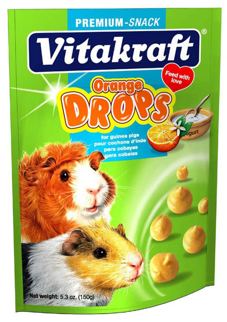 Vitakraft Drops w/Orange Treat for Guinea Pigs