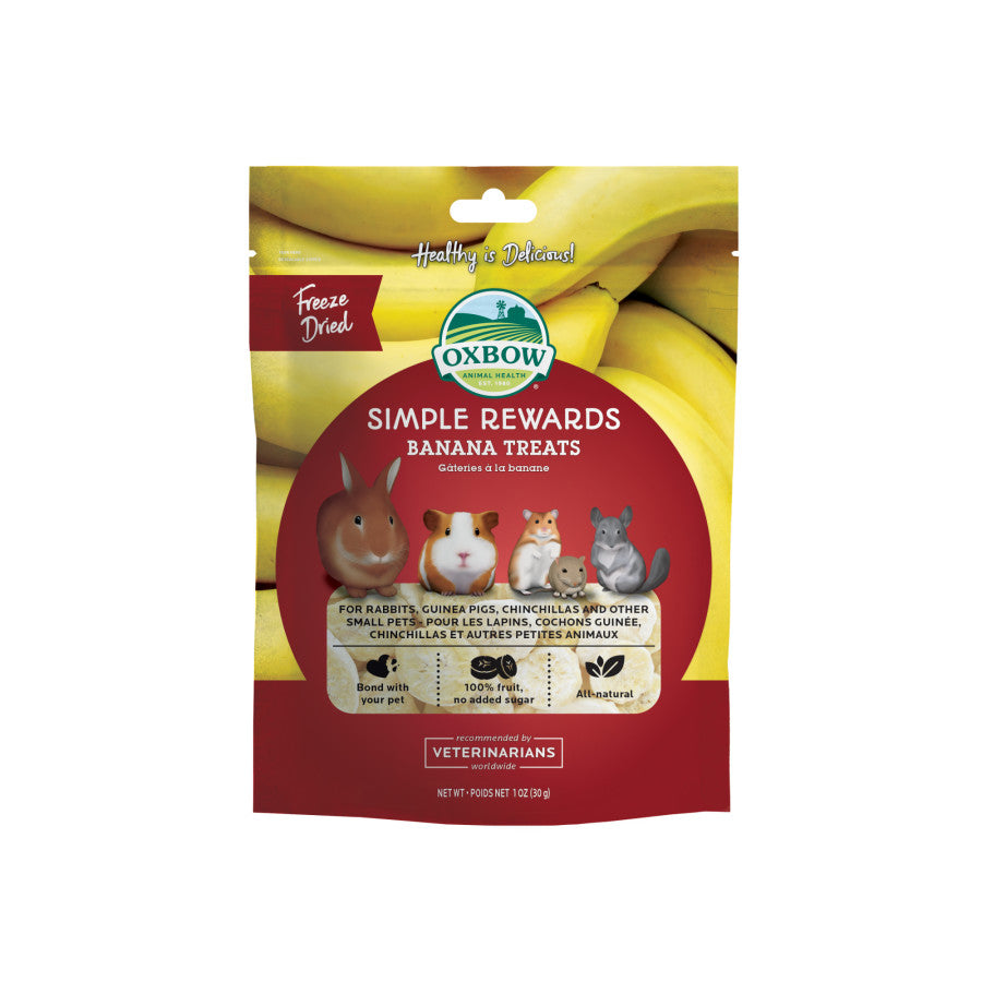 Oxbow Animal Health Simple Rewards Freeze Dried Banana Small Animal Treats