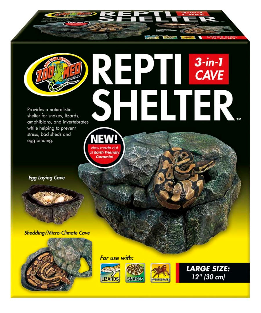 Zoo Med Repti Shelter 3-in-1 Cave Terrarium Hideaway