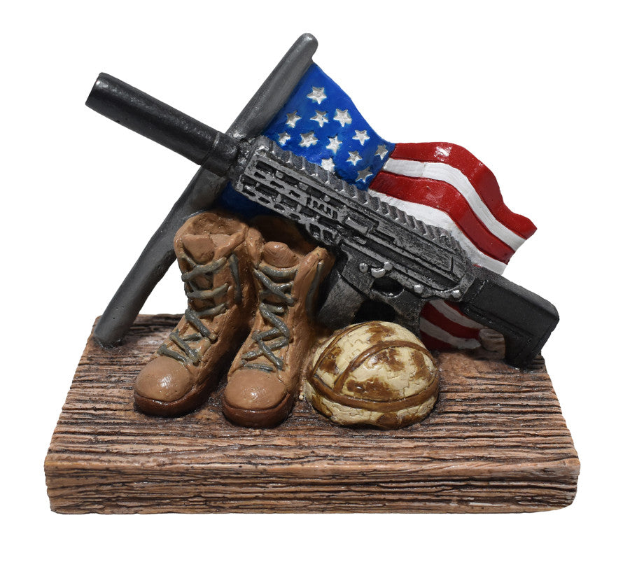 Hikari USA American Hero Series Fallen Soldier Resin Ornament