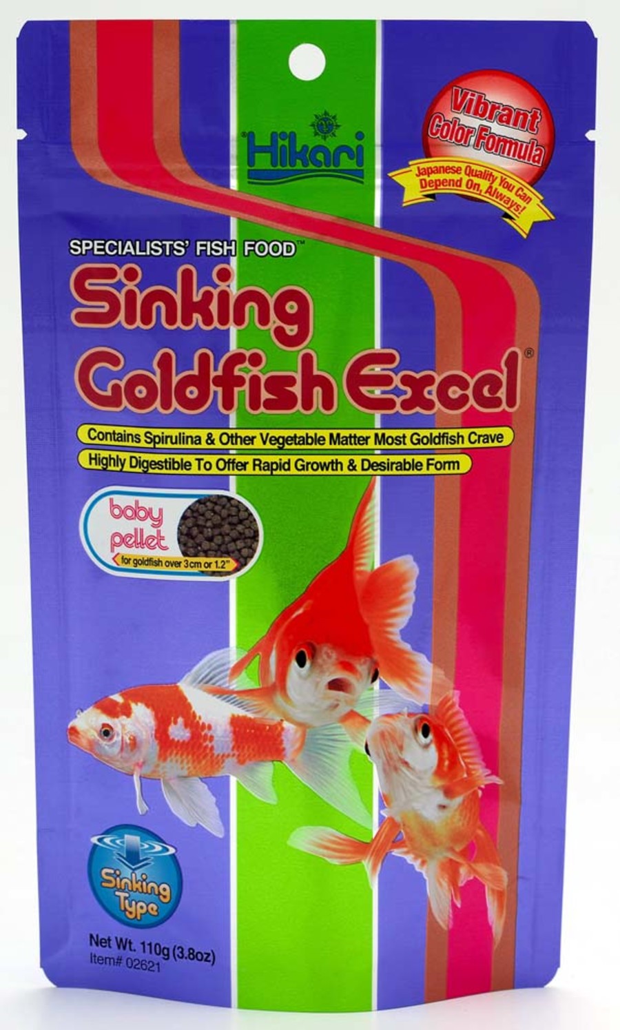 Hikari USA Sinking Goldfish Excel Pellets Fish Food