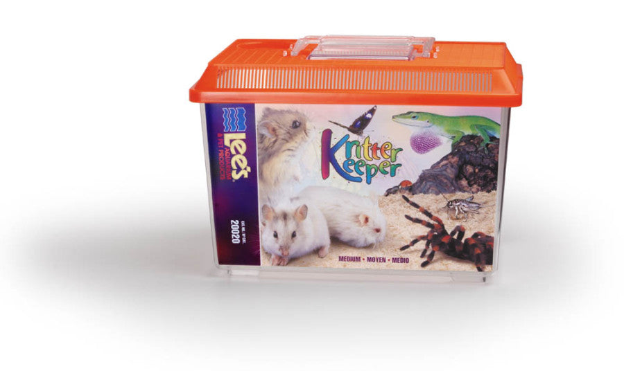 Lee's Aquarium & Pet Products Rectangle Kritter Keeper with Lid Label