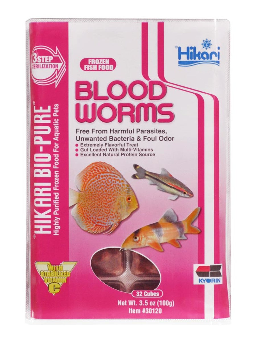 Hikari USA Blood Worm Frozen Fish Food